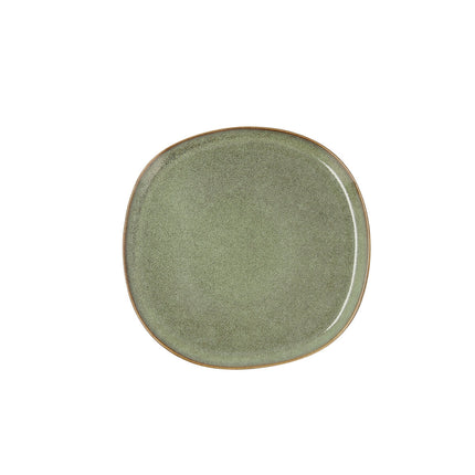 Flad plade Bidasoa Ikonic aus Keramik grün (20,2 x 19,7 cm) (Pack 6x)