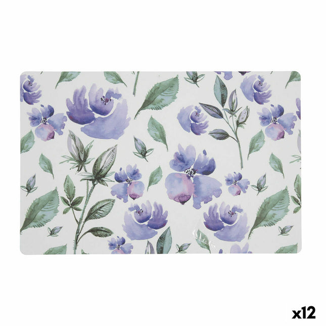 Untersetzer Quid Habitat Blomster Kunststoff Bunt (43 x 28 cm) (Pack 12x)