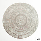 Platzset Quid Habitat Spirale Silberfarben Textil (38 cm) (Pack 12x)
