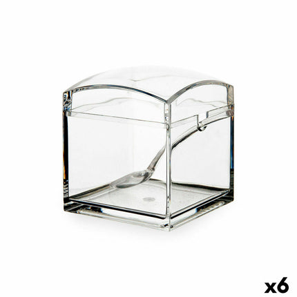 Zuckerdose Quid Tu y Yo Kunststoff (8,5 x 8,5 10 cm) (Pack 6x)