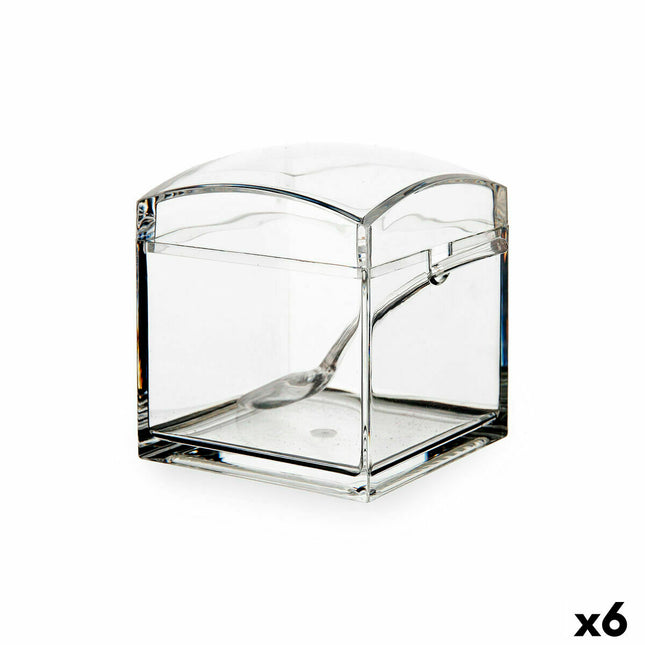Zuckerdose Quid Tu y Yo Kunststoff (8,5 x 8,5 10 cm) (Pack 6x)