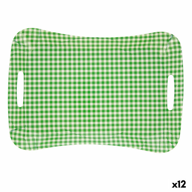 Schale Quid Habitat Vichy 41,5 x 29 x 4 cm Kunststoff Bunt (12 Stück) (Pack 12x)