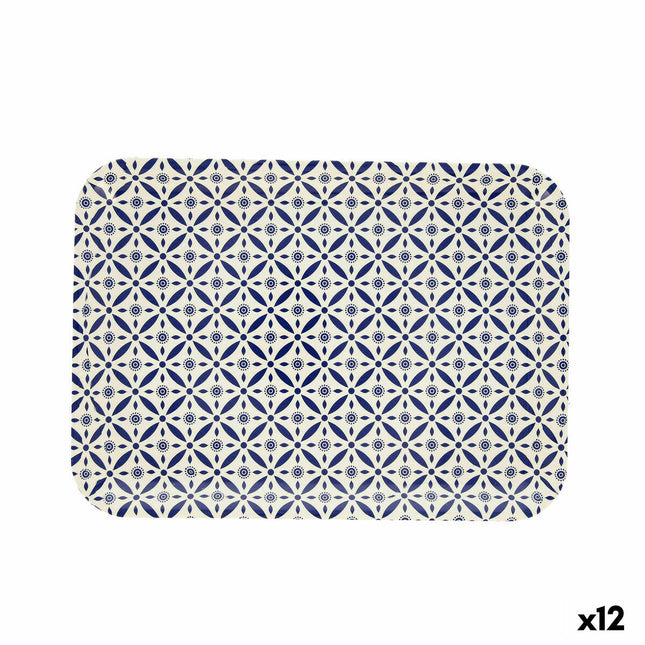 Schale Quid Habitat Geometrisch Kunststoff Bunt (36 x 26 x 2 cm) (Pack 12x)