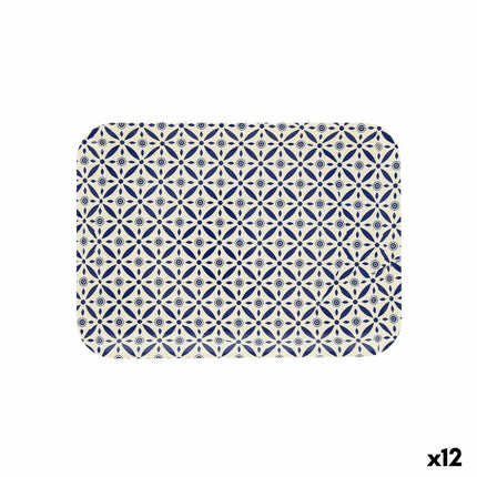 Schale Quid Habitat Geometrisch Kunststoff Bunt (32 x 23 x 1,7 cm) (Pack 12x)
