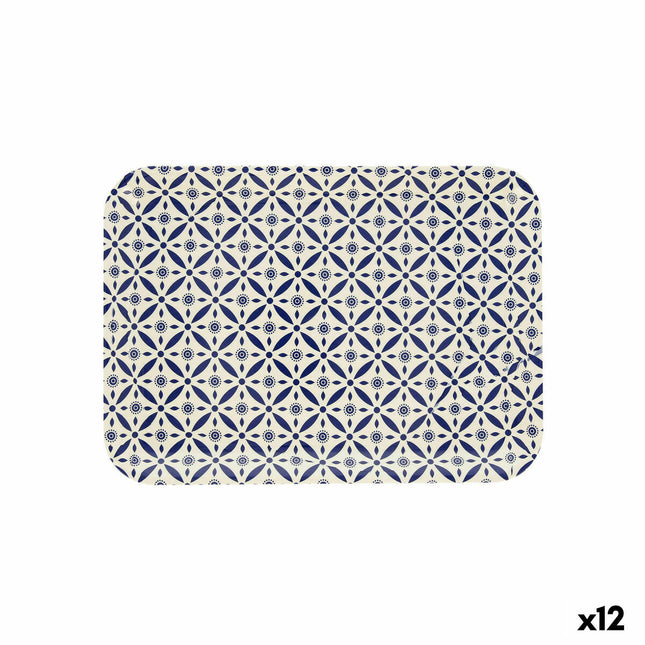 Schale Quid Habitat Geometrisch Kunststoff Bunt (32 x 23 x 1,7 cm) (Pack 12x)