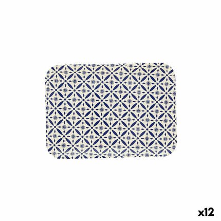 Schale Quid Habitat Geometrisch Kunststoff Bunt (28 x 20 x 1,5 cm) (Pack 12x)