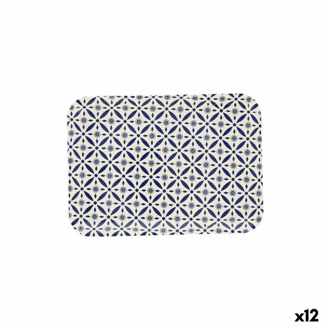 Schale Quid Habitat Geometrisch Kunststoff Bunt (28 x 20 x 1,5 cm) (Pack 12x)