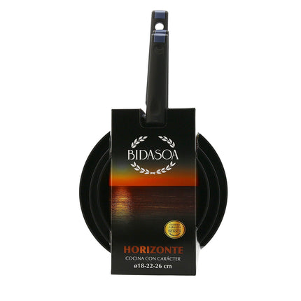 Pfannen-Set Bidasoa Horizonte Geschmiedetes Aluminium 3 Stücke