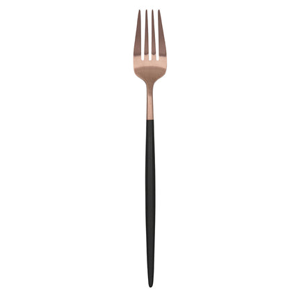 Gabel-Set Bidasoa Gio Schwarz Kupfer Metall 12 Stück