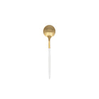 Löffel-Set Bidasoa Gio Gold Kaffee Weiß Metall 12 Stück
