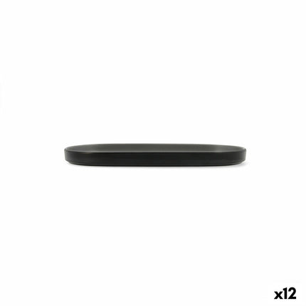 Tablett für Snacks Bidasoa Gio Grau Kunststoff 23 x 10 cm 12 Stück