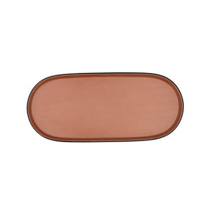 Tablett für Snacks Bidasoa Gio Braun Kunststoff 28 x 12 cm 12 Stück