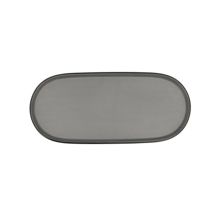 Tablett für Snacks Bidasoa Gio Grau Kunststoff 28 x 12 cm 12 Stück