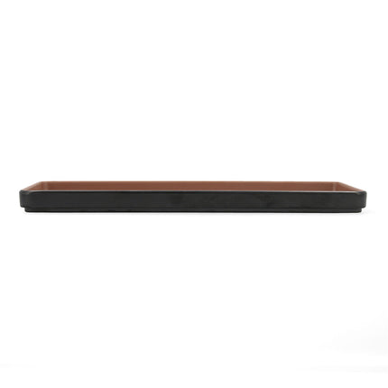 Tablett für Snacks Bidasoa Gio 31,5 x 14,5 cm Braun Kunststoff 9 Stück