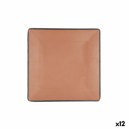 Flad plade Bidasoa Gio 21,5 x 21,5 cm Braun Kunststoff