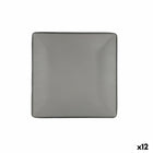 Flad plade Bidasoa Gio 21,5 x 21,5 cm Grau Kunststoff