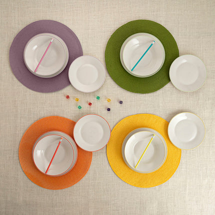 Geschirr-Set Quid Parchis aus Keramik Bunt 12 Stücke