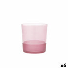 Becher Quid Pincel Rosa Glas 380 ml (6 Stück)