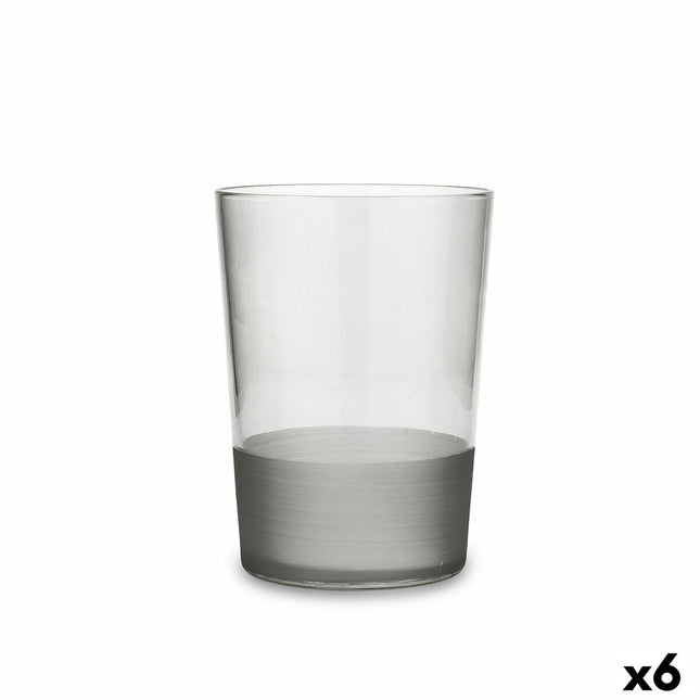 Becher Quid Pincel Grau Glas 510 ml (6 Stück)