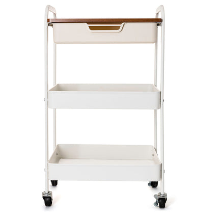 Gemüsewagen Quid Elvia Weiß Metall 46,5 x 30,5 x 75 cm