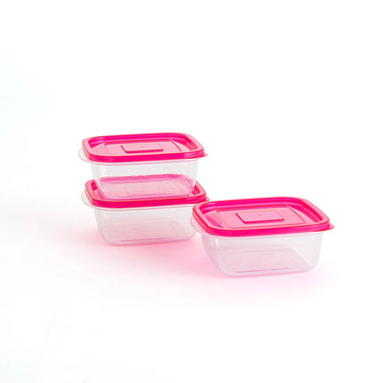 Lunchbox-Set Quid Refresh 3 Stücke Pink Kunststoff