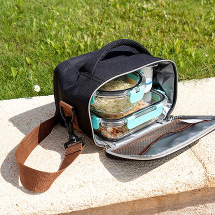 Kühltasche Quid Dynamic Lunchbox Schwarz 21 x 14 x 14 cm