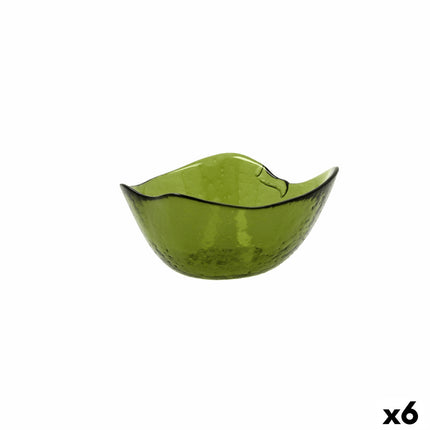 Schale Quid Acid Apfel 13 x 11,5 x 6 cm grün Glas (6 Stück)