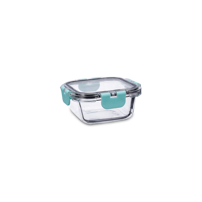 Lunchbox hermetisch Quid Purity karriert 310 ml Durchsichtig Glas