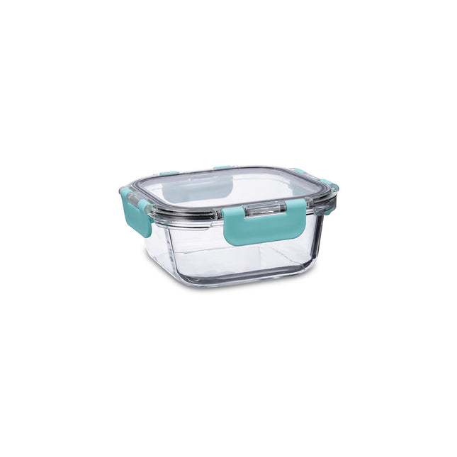 Lunchbox hermetisch Quid Purity karriert 530 ml Durchsichtig Glas