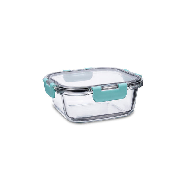 Lunchbox hermetisch Quid Purity karriert 800 ml Durchsichtig Glas
