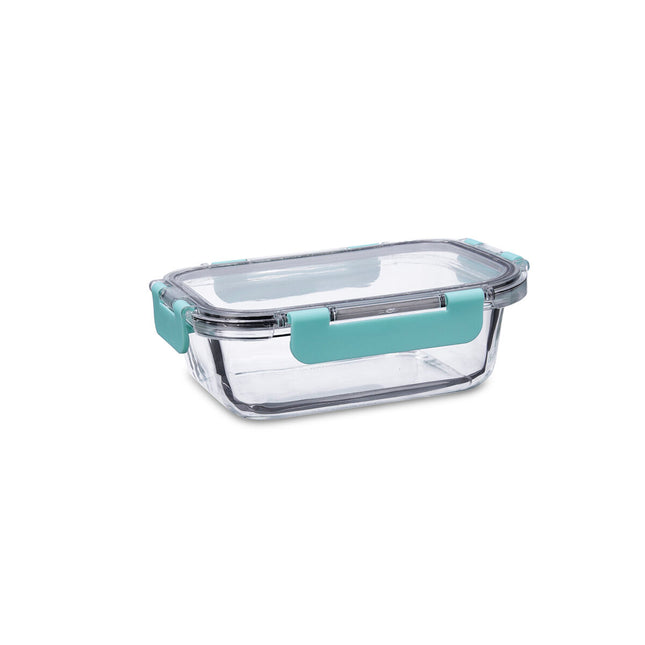 Lunchbox hermetisch Quid Purity rechteckig 630 ml Durchsichtig Glas