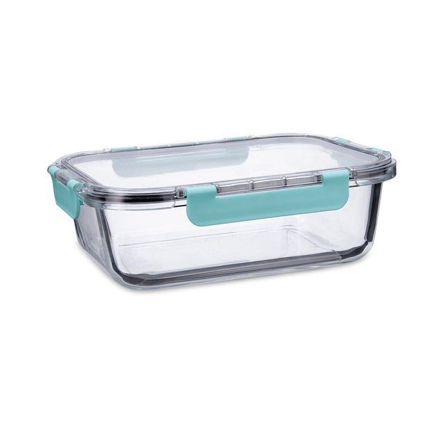 Lunchbox hermetisch Quid Purity rechteckig 1,5 L Durchsichtig Glas