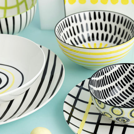 Flacher Teller Bidasoa Zigzag Bunt aus Keramik 26,5 cm