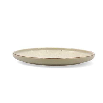 Flacher Teller Quid Duna grün aus Keramik 26,5 x 2,8 cm