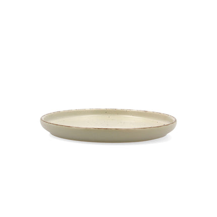 Dessertteller Quid Duna grün aus Keramik 20 x 2,5 cm