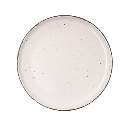 Flacher Teller Quid Duna Beige aus Keramik 26,5 x 2,8 cm