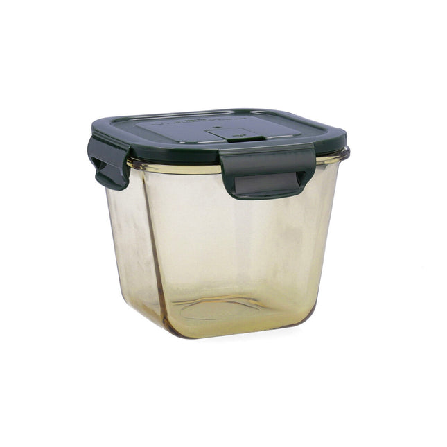 Lunchbox hermetisch Bidasoa Infinity karriert grün Gelb Glas 900 ml