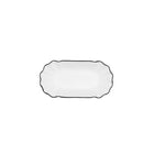 Schüssel für Vorspeisen Quid Gastro Black Weiß aus Keramik 20,5 x 11 x 3,5 cm