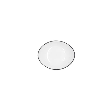 Schüssel für Vorspeisen Quid Gastro Black Weiß aus Keramik 14 x 11 cm