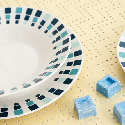 Suppenteller Quid Simetric Blau aus Keramik Ø 20 cm