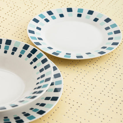 Suppenteller Quid Simetric Blau aus Keramik Ø 20 cm