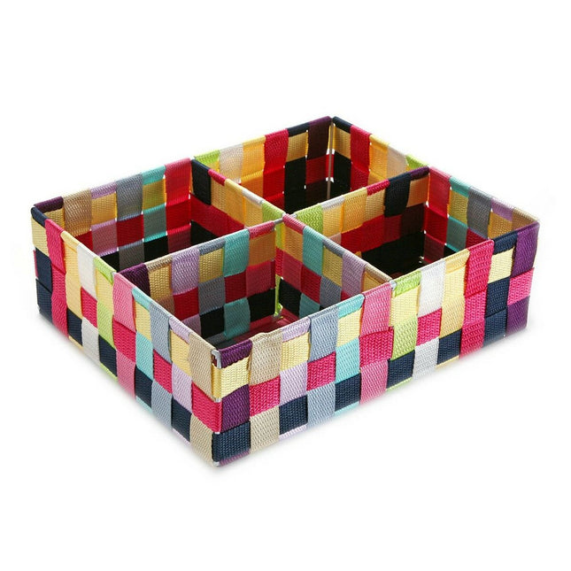 Box mit Fächern Versa Bunt (27 x 10 x 32 cm)