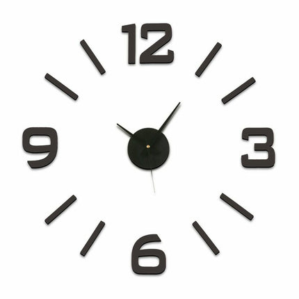 Wanduhr Versa Aufkleber Schwarz