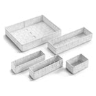 Satz stapelbarer Organizerboxen Versa Textil (5 Stücke) (6 x 34 x 26 cm) (6 x 34 x 26 cm)