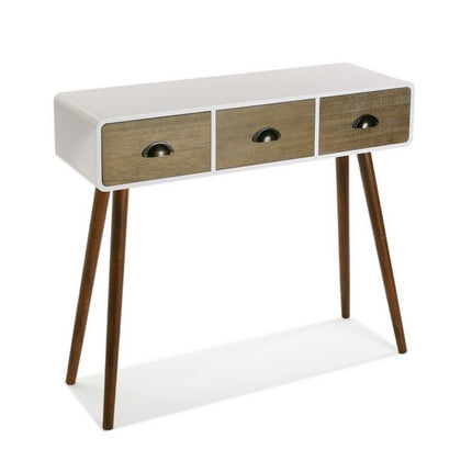 Konsolentisch mit Schubladen Versa Holz MDF und Kiefernholz (30 x 80,5 x 90 cm)