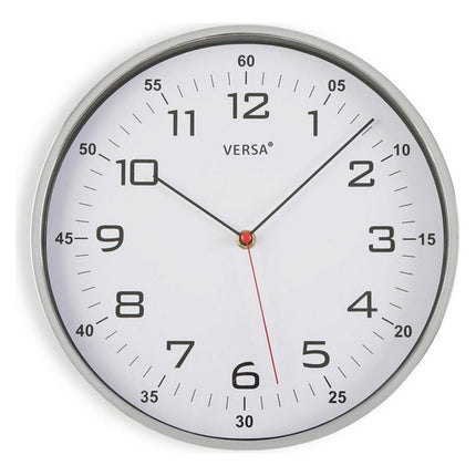 Wanduhr Versa Weiß Quarz Kunststoff 4,5 x 30,5 x 30,5 cm