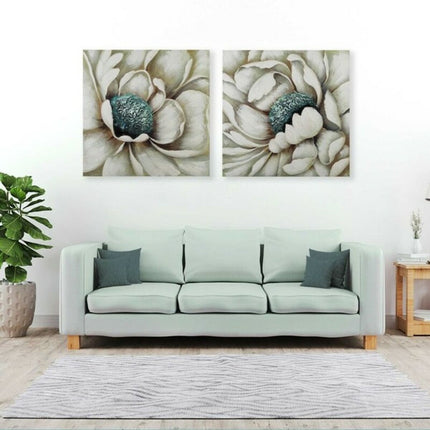 Bild Versa Blume Leinwand (2,8 x 80 x 80 cm)