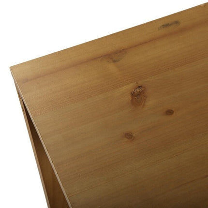 Beistellmöbel Versa Flaschenregal Küche Holz Braun Kunststoff Kiefer Holz MDF 40 x 80 x 80 cm