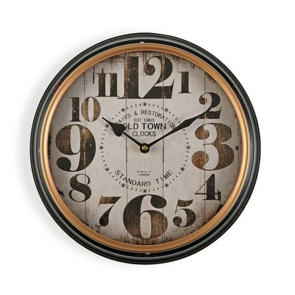 Wanduhr Versa VS-18190869 Metall Casual 31 x 31 cm (Ø 31 cm)