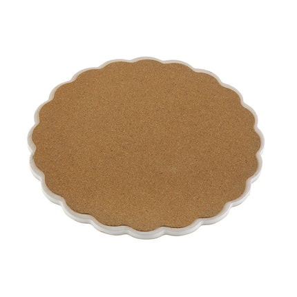 Untersetzer Versa rund Wein aus Keramik Kork (20 x 20 cm)